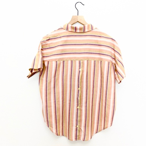 💕SALE💕 Madewell Courier Button-Back Shirt Stripe - Picture 6 of 12